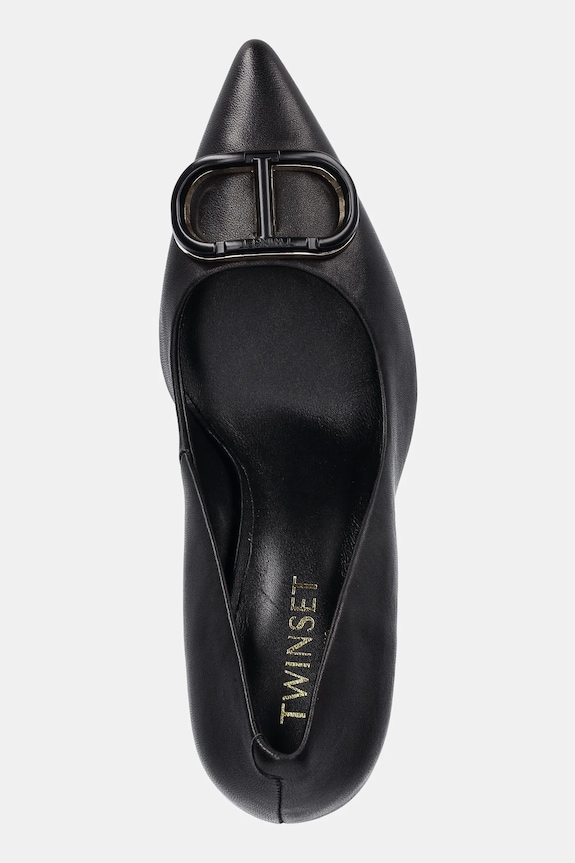 Încălțăminte Twinset stilettos de piele 252TCP032.00006 negru