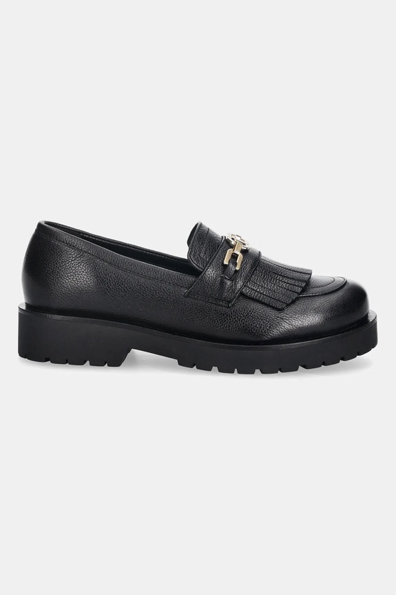 Usnjeni mokasini Twinset 252TCP152.00006 črna AW25