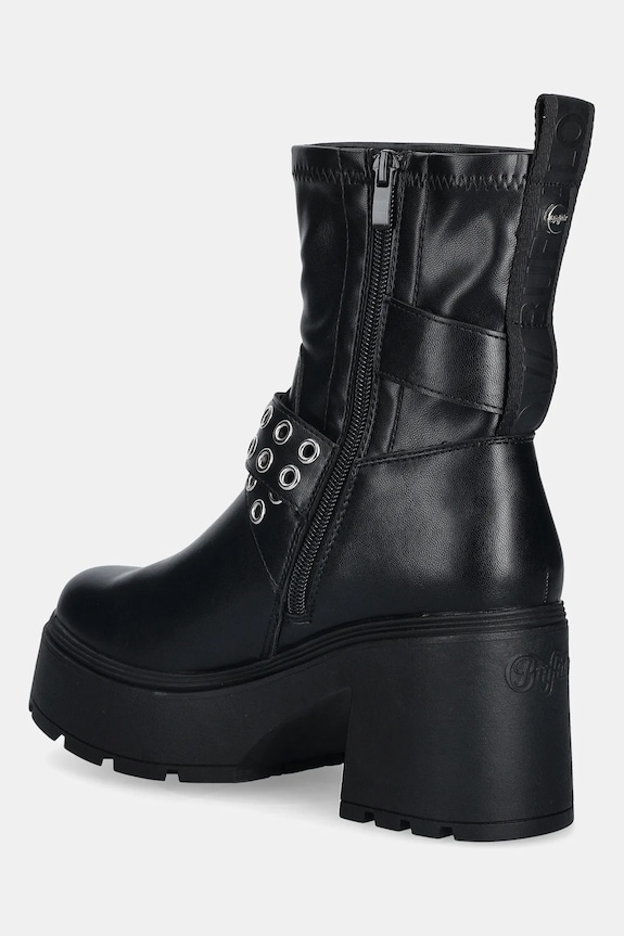 Cipők Buffalo bokacsizma Mila Rock Boot 1220082 fekete