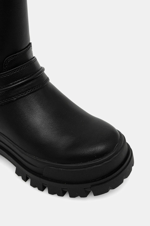 Členkové topánky Buffalo Aspha Biker Boot Hi čierna 1270123