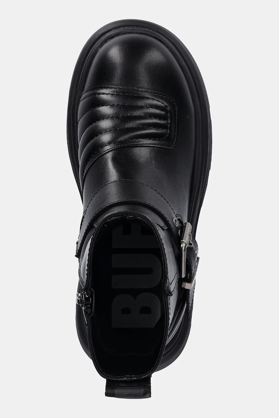 Μποτάκια Buffalo Dione Biker Boot Mid μαύρο 1270127