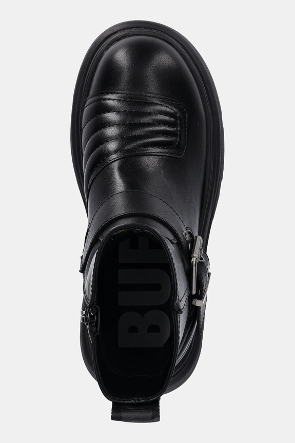 Μποτάκια Buffalo Dione Biker Boot Mid μαύρο 1270127