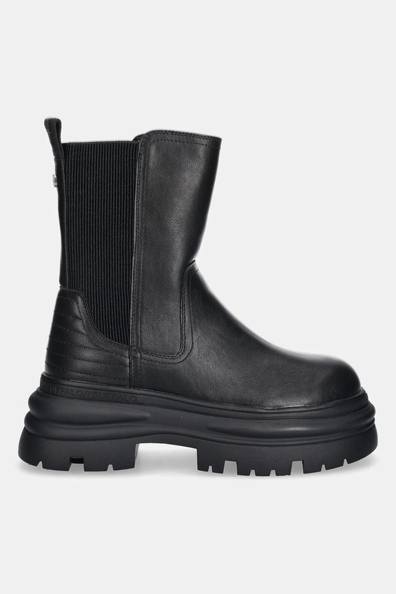Μπότες τσέλσι Buffalo Dione Chelsea Mid 1270128 μαύρο AW25