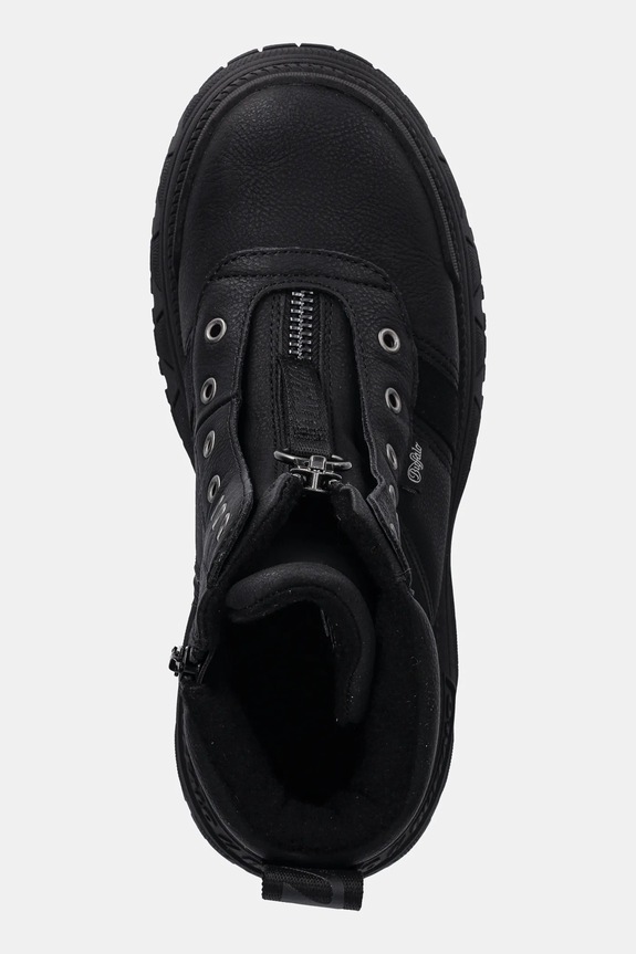 Buffalo botki Fusion Front Zip czarny 1270130