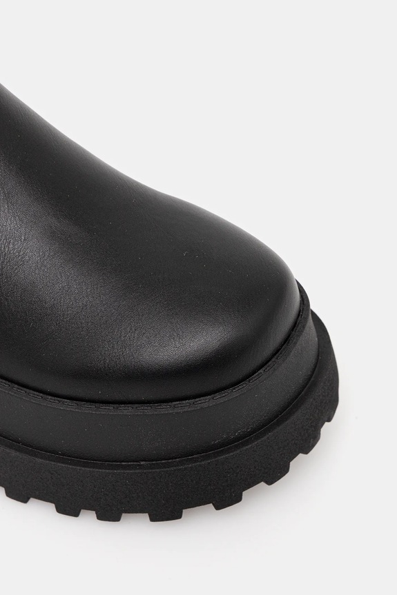 Scarpe Buffalo stivali Pluto Overknee 1270153 nero