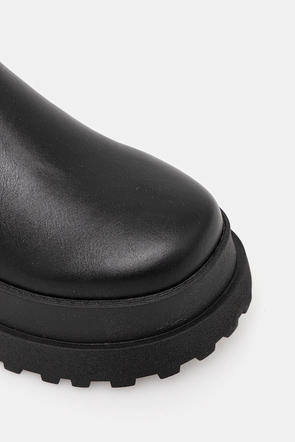 Scarpe Buffalo stivali Pluto Overknee 1270153 nero