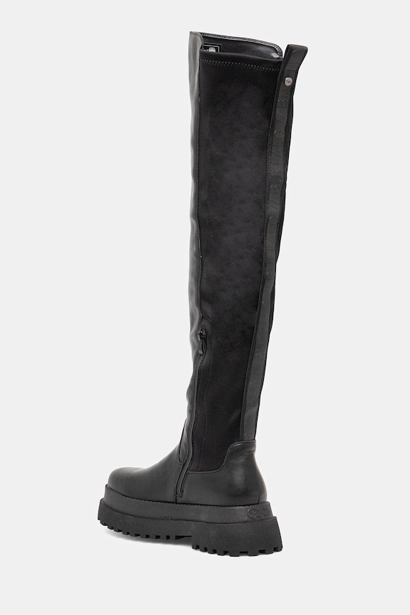 Buffalo stivali Pluto Overknee nero 1270153
