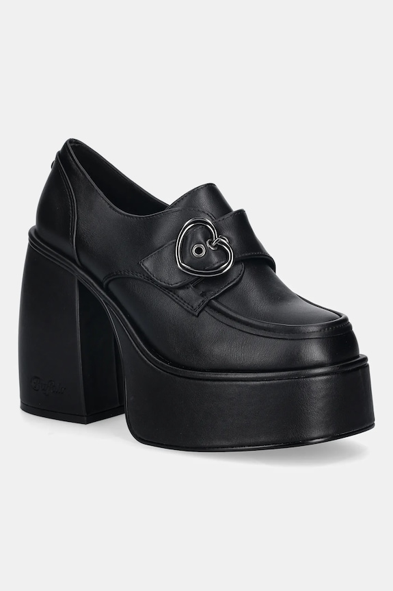 Buffalo pumps Heart Monk platformă negru 1290207