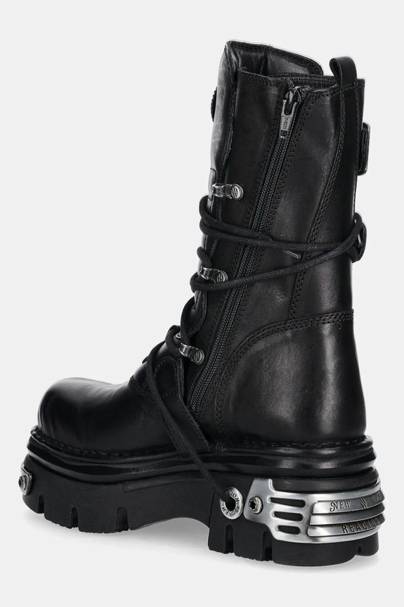 Încălțăminte New Rock bocanci de piele M.373.S4 negru