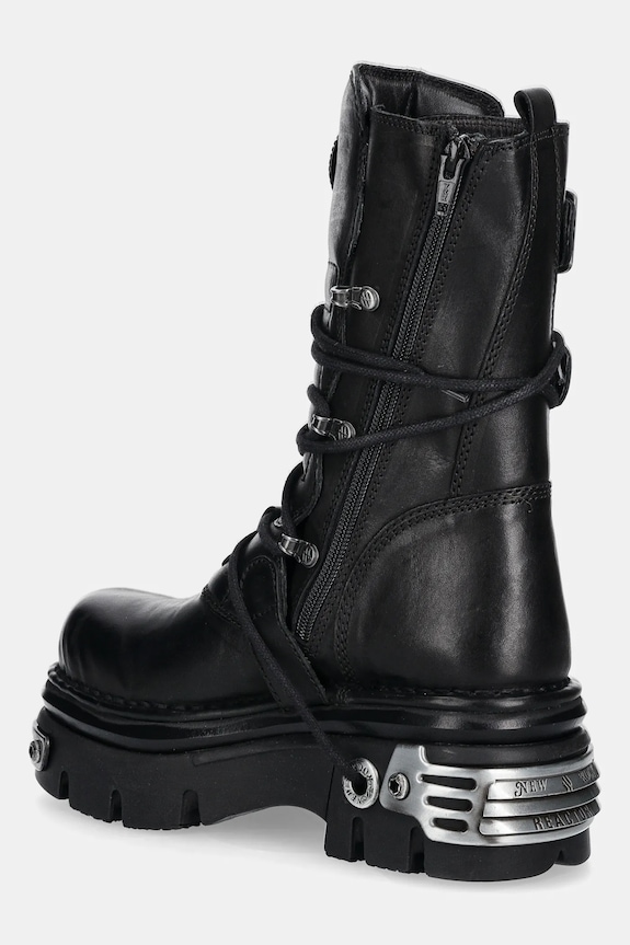 Încălțăminte New Rock bocanci de piele M.373.S4 negru