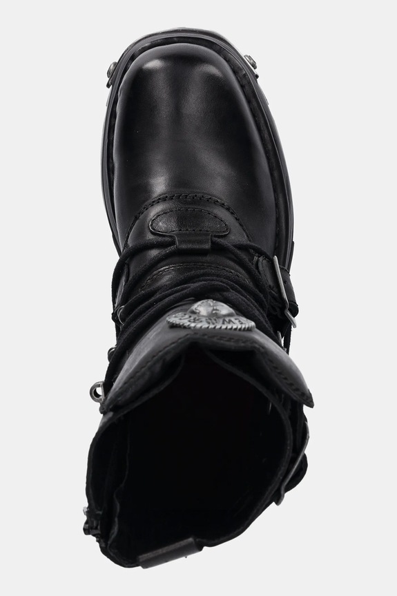 New Rock bocanci de piele negru M.373.S4
