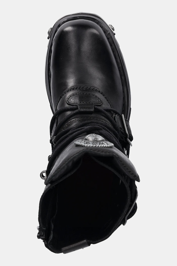 New Rock bocanci de piele negru M.373.S4