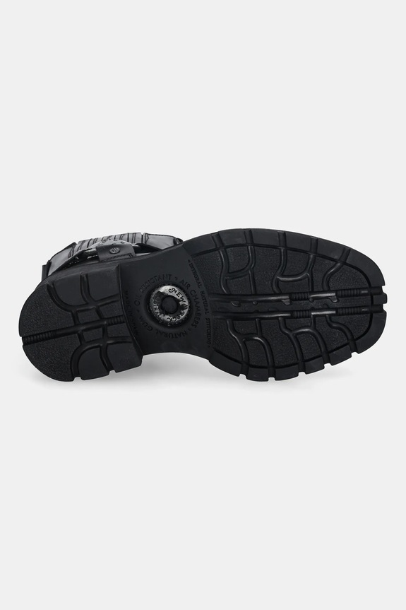New Rock sztyblety skórzane Itali Negro, Motorcycle Negro M.7605.S1 czarny