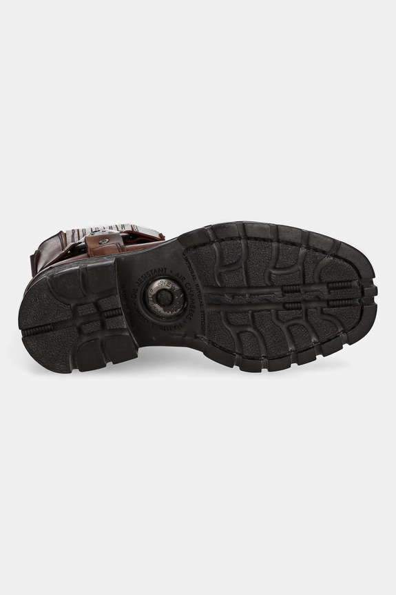 New Rock stivaletti chelsea in pelle Alaska Cuero, Motorcycle Marron M.7605.S20 marrone
