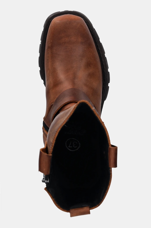 New Rock bőr csizma Alaska Cuero, Motorcycle Marron barna M.7610.C2