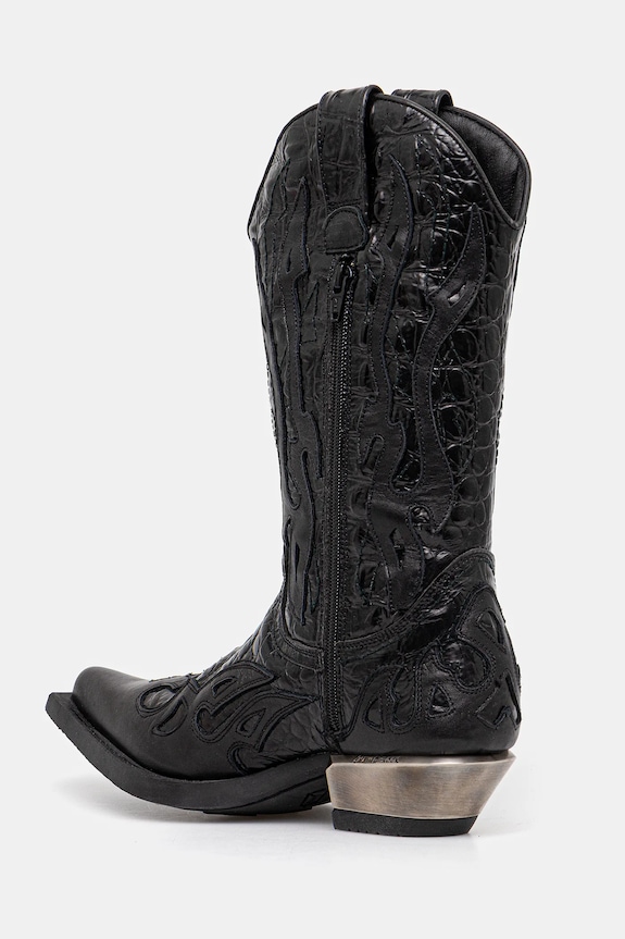 Взуття Шкіряні черевики New Rock Nomada Y Firence Negro, West Negro-Acero T.Acero M.7921.S1 чорний