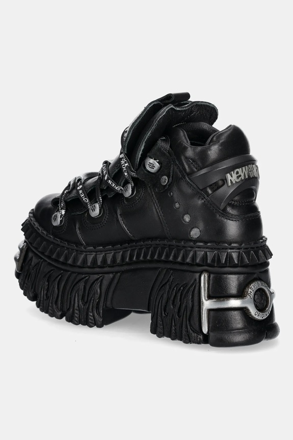 Scarpe New Rock sneakers in pelle M.WALL106.S30 nero