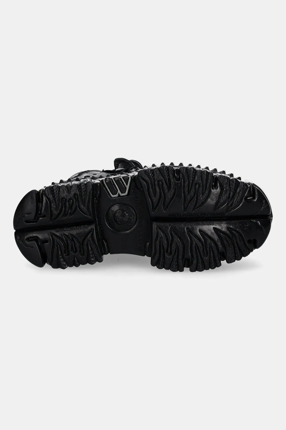 New Rock sneakers in pelle M.WALL106.S30 nero