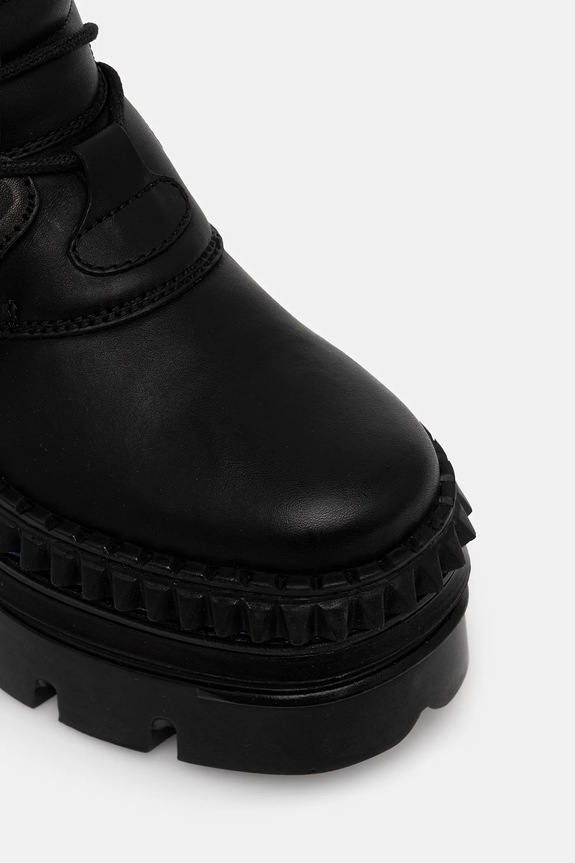 New Rock bőr csizma fekete M.WALL373.S15