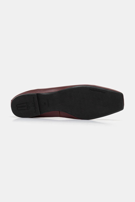 Kožené balerínky Pretty Ballerinas Camille burgundské 49872.001.9301