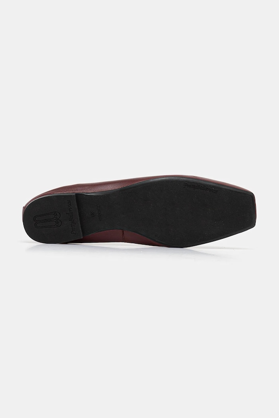 Kožené balerínky Pretty Ballerinas Camille burgundské 49872.001.9301