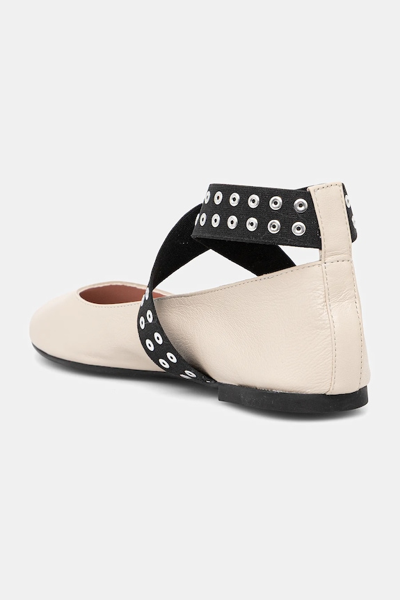 Obuv Kožené balerínky Pretty Ballerinas Nicole 52562.002.9101 béžová