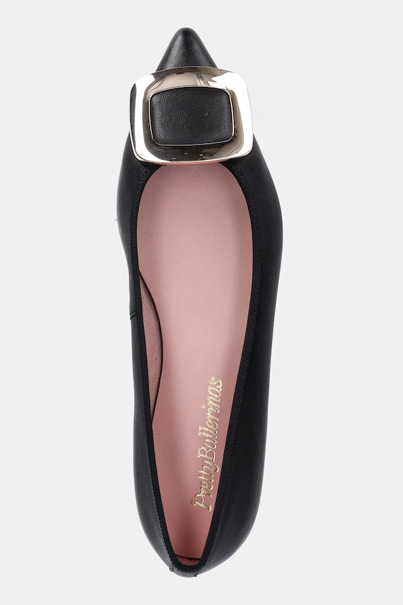 Кожаные балетки Pretty Ballerinas Ella чёрный 52611.003.9100