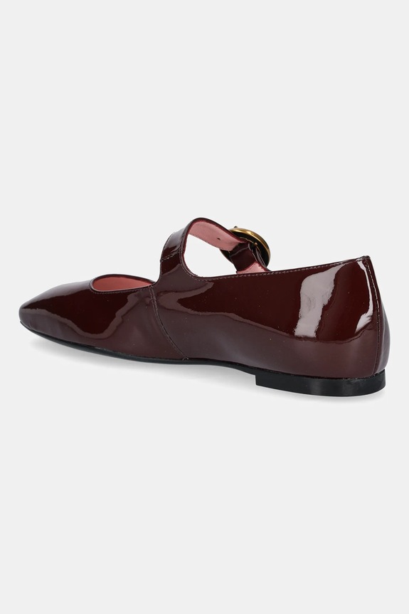 Obuwie Pretty Ballerinas baleriny skórzane Camille 52659.001.9301 bordowy