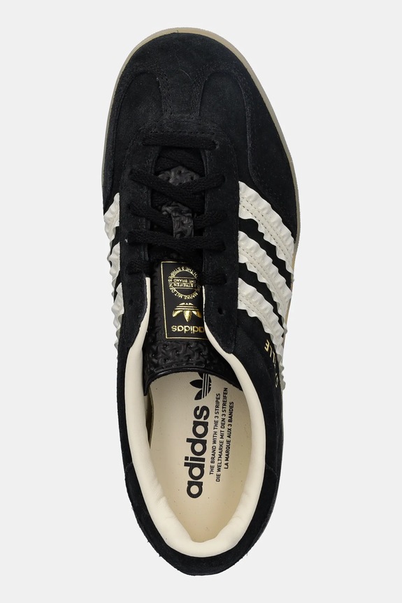 Tenisice od brušene kože adidas Originals Gazelle Indoor crna JS1412