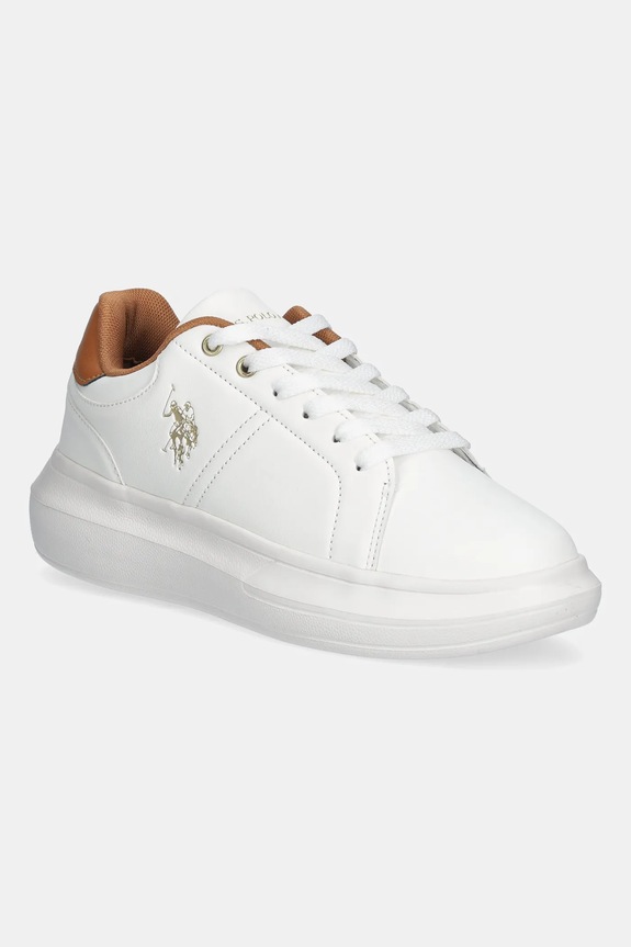 U.S. Polo Assn. sneakers CHELIS002 finta pelle fiore bianco CHELIS002W.EY1