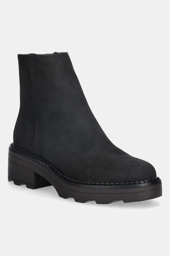 Členkové topánky U.S. Polo Assn. HANNAH002 stĺpikový čierna HANNAH002W.EH1