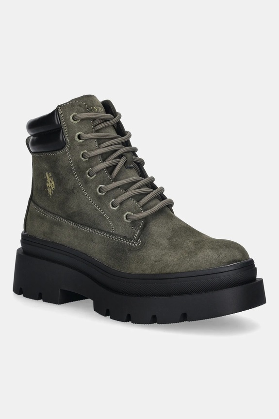 Členkové topánky U.S. Polo Assn. SHONA001 plochý zelená SHONA001W.EHY1