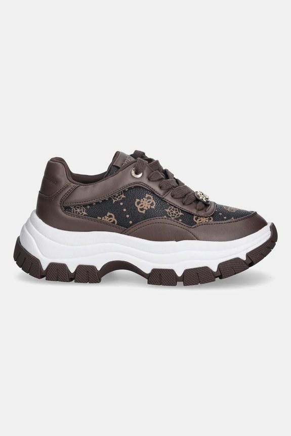 Guess sneakers BERRETT2 FLFBRT.PEL12.BROWN marrone SS26