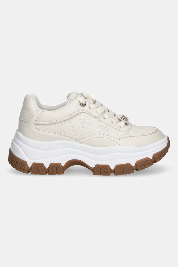 Sneakers Guess BERRETT2 FLFBRT.PEL12.CREAM μπεζ AW25