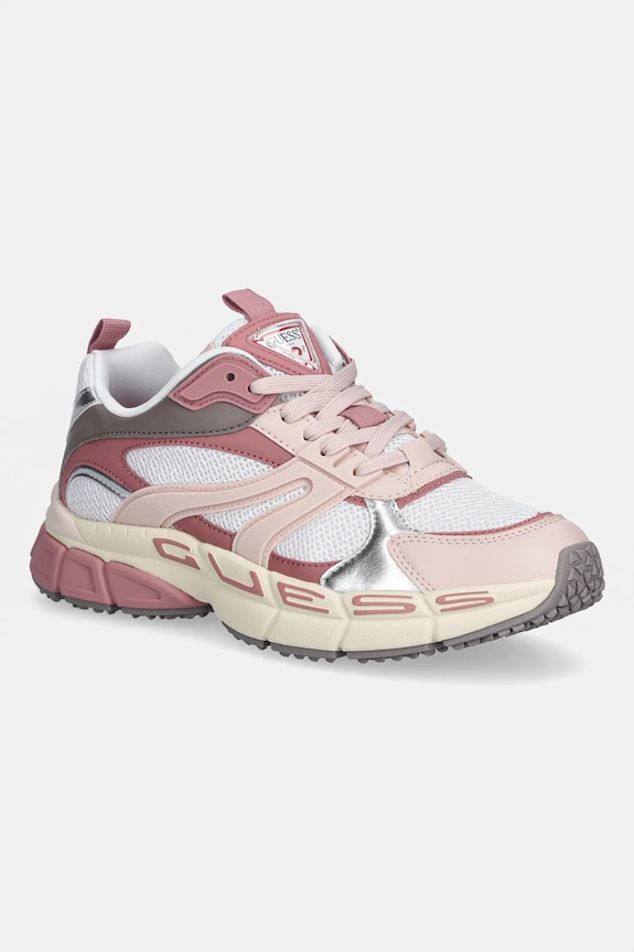 Sneakers Guess BEVALLI συνθετικό ροζ FLFBVL.ELE12.LPINK