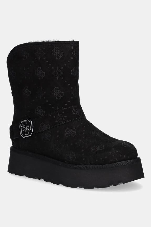 Guess śniegowce DOLSAY2 brak zapięcia czarny FLFDOL.ESU10.BLACK