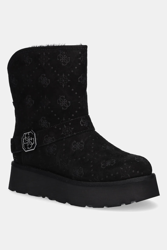 Guess śniegowce DOLSAY2 brak zapięcia czarny FLFDOL.ESU10.BLACK