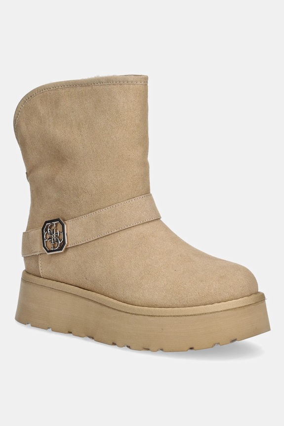 Μπότες χιονιού Guess DOLSAY2 χωρίς φερμουάρ μπεζ FLFDOL.ESU10.NUDE