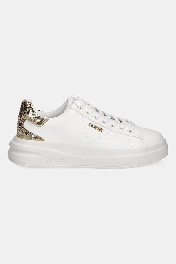 Guess sneakers in pelle ELBINA10 FLFE10.ELE12.WHIGO bianco AW25