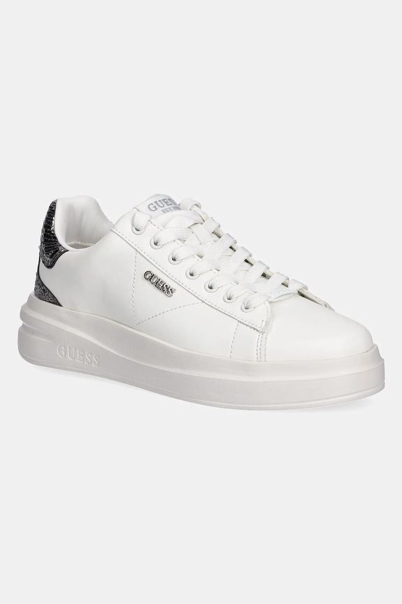 Guess sneakers ELBINA10 pelle fiore bianco FLFE10.ELE12.WHISI