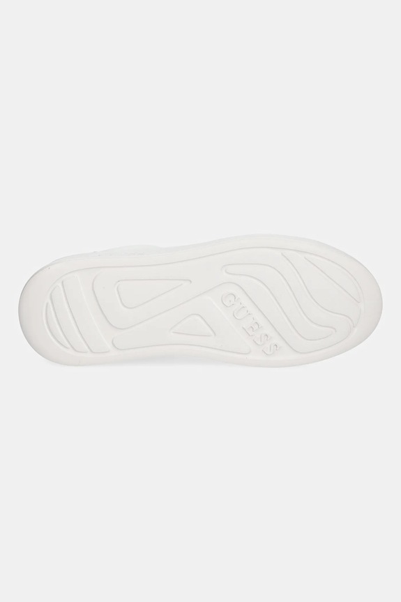 Δερμάτινα sneakers Guess ELBINA10 FLFE10.PEL12.WHIBL λευκό