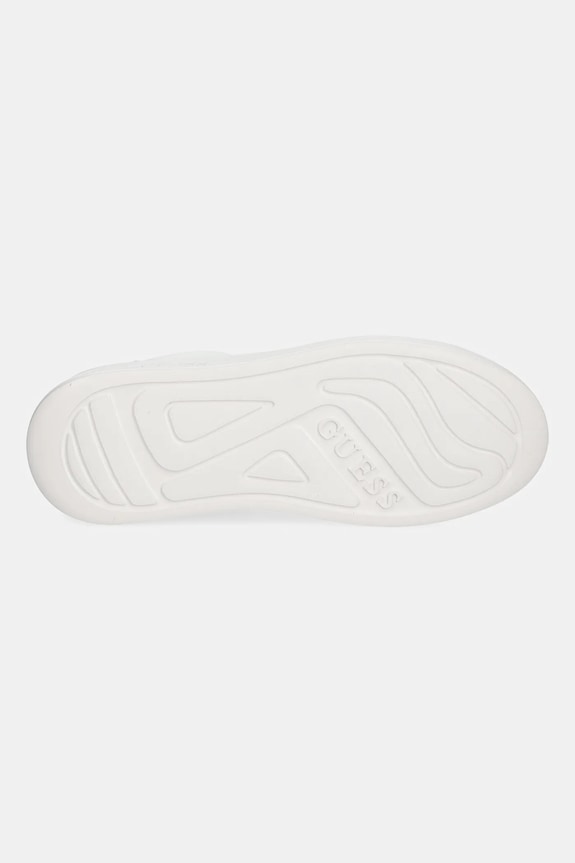 Δερμάτινα sneakers Guess ELBINA10 FLFE10.PEL12.WHIBL λευκό