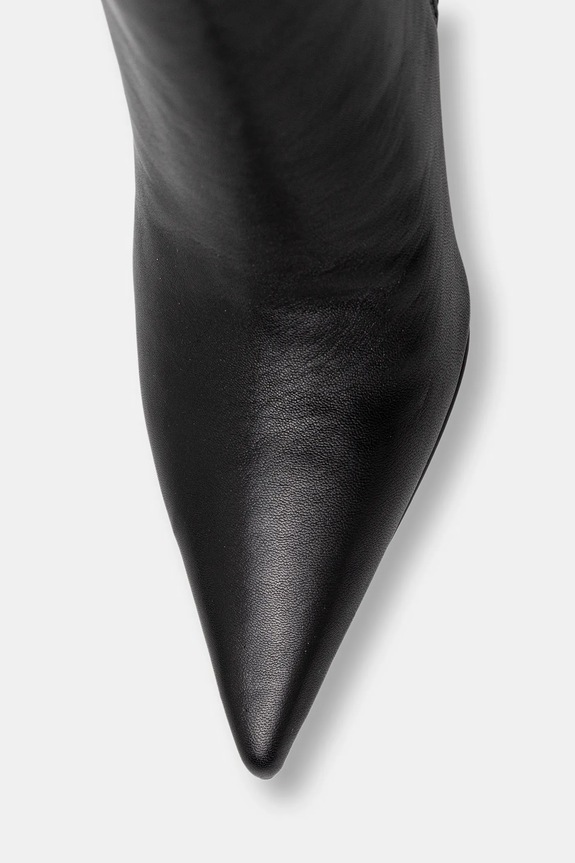 Guess kozaki skórzane GRESSA czarny FLFGRS.LEA11.BLACK
