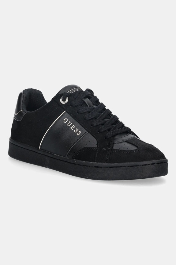 Tenisky Guess JRONE7 imitácia kože čierna FLFJR7.ESU12.BLKPL