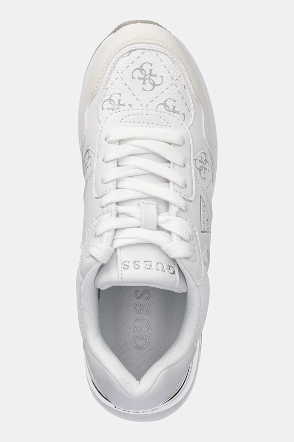 Guess sneakers MICKAY alb FLFMIC.ELE12.WHIGR