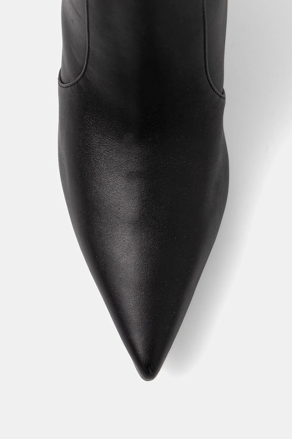 Guess bőr csizma NARIEL fekete FLFNRL.LEA11.BLACK