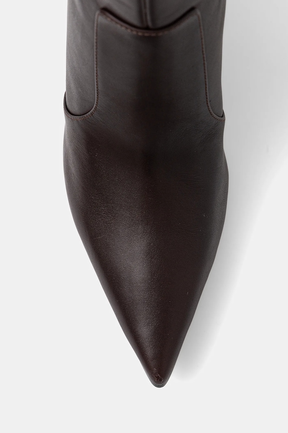 Kožne čizme Guess NARIEL smeđa FLFNRL.LEA11.BROWN