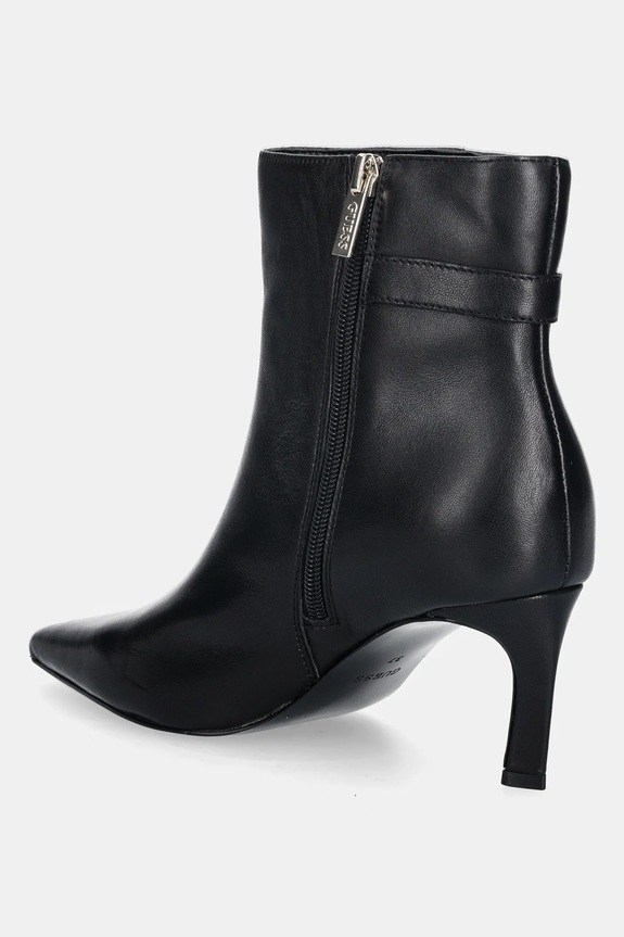 Încălțăminte Guess cizme de piele PAISLIE FLFPAI.LEA10.BLACK negru