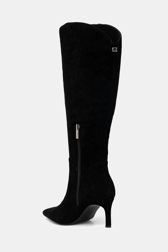 Obuća Čizme od brušene kože Guess PALISTA FLFPTA.SUE11.BLACK crna