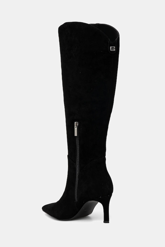 Obuća Čizme od brušene kože Guess PALISTA FLFPTA.SUE11.BLACK crna